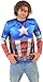 Marvel Captain America Sublimated Adult LONG SLEEVE Costume T-Shirt
