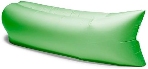 Jessica V Inflatable Air Lounger, Hangout Beach Couch Sofa with Portable Carry Bag ,Outdoor Bean Bag Chair Air Hammock - (Green)
