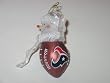 HOUSTON TEXANS 2.75" Snowman with Scarf Touchdown Football CHRISTMAS ORNAMENT