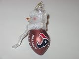 HOUSTON TEXANS 2.75 Snowman with Scarf Touchdown Football CHRISTMAS ORNAMENT