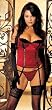 Designer Denim, Romantic Red or Classic Rose Victorian Stretch Jacquard Corset