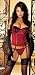 Apparel : Designer Denim, Romantic Red or Classic Rose Victorian Stretch Jacquard Corset