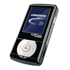 Grundig Mpixx 1200  MP3-/Video-Player 2 GB (4,6 cm (1,8 Zoll) TFT-Display, UKW-Radio, Kartenslot, USB 2.0) schwarz/chrom