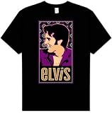 Elvis Presley ELVIS IS Adult Black Classic T-shirt Tee Shirt