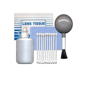 Digital SLR Camera 5 Piece Cleaning Kit with Booklet of Lens Cleaning Tissues, Cloth, Cleaning Liquid, Cotton Swabs and Air Blower Brush - for Compact Digital Point & Shoot Cameras and Video Camcorders including Canon Powershot, Casio Exilim, Fuji Finepix, HP Photosmart, Kodak Easyshare, Nikon Coolpix, Olympus Stylus, Panasonic Lumix, Pentax Optio & Sony Cybershot