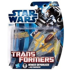 Star Wars Transformers 2011 Class I Series 01 - Anakin Skywalker To Jedi Starfighter
