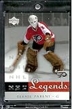 2001 /02 Upper Deck NHL Legends Hockey # 54 Bernie Parent Flyers - Mint Condition - In Protective Display Case !