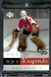 2001 /02 Upper Deck NHL Legends Hockey # 54 Bernie Parent Flyers - Mint Condition - In Protective Display Case !
