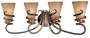Minka Lavery Tofino 6764-211 Large Reversible 4-LT 400w (12"H x 32"W) Vanity Light in Tofino Bronze