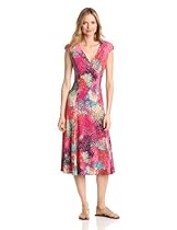 Hot Sale Jones New York Women's Watercolor Dress, Fuchsia Crush Multi, 12