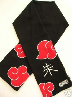 Naruto Akatsuki Itachi Fleece Winter Scarf   Pin