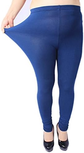 Double Lee Women's Modal Plus Size Pull-on Colored Plus Fertilizer Stretchy Leggings