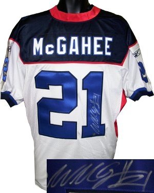 Willis McGahee Autographed/Hand Signed Buffalo Bills White Reebok Authentic Jersey