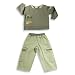 Mish Mish - Toddler Boys Long Sleeve Pant Set, Brown, Khaki