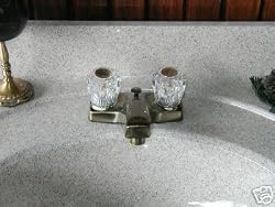 Banner Antique Brass 2 Handle Lavatory Faucet
