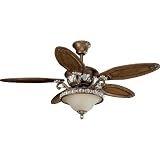 Progress Lighting P2505-55 54 Tuscany Crackle Fan with Walnut Blades