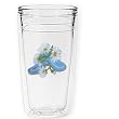 Garden Shoes 12 oz Slimline Insulated Beverage Tumbler, Clear