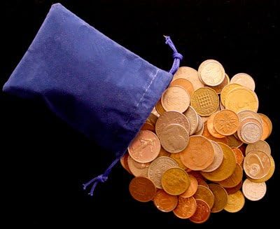 Lot of 25 - World Coins in Banker's Bag