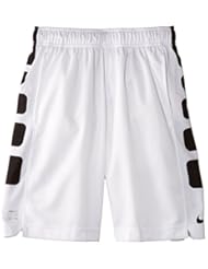Sports: Boys Nike Elite Stripe Short (White/Black, X-Small) - Nike