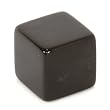 25mm d6 Opaque square-edged blank dice, black