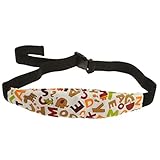 【ノーブランド 品】ベビーカー カーシート 昼寝援助ヘッド　支持 ホルダーベルト 5色 - 黄色レター