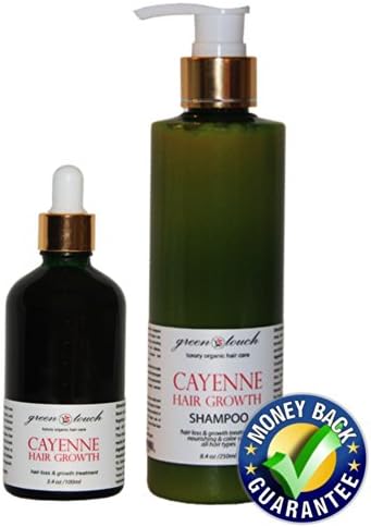 2 PC Set: CAYENNE Hair Growth Shampoo 8.4 oz & CAYENNE Hair Growth 1.69 oz