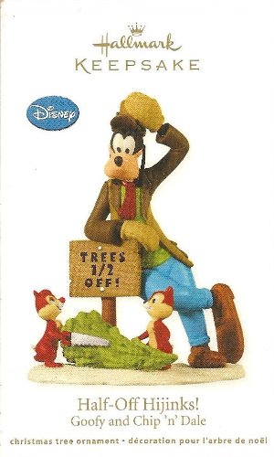 2012 Half off Hijinks Hallmark ornament Disney Goofy, Chip and Dale