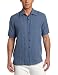 Nat Nast Men's Morse Sewed Short Sleeve Shirt, Denim, X-Large