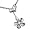 925 Silver Rhodium Heart Clip Plumeria Anklet Hawaiian Jewelry