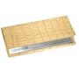 Crocodile Leather Checkbook Cover, Black