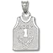 Sterling Silver Chicago Bulls ROSE Jersey 5/8in Pendant