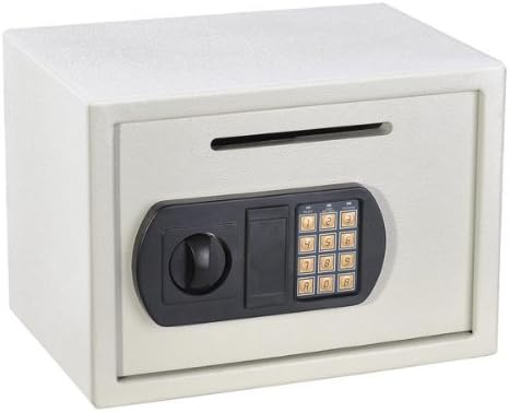 Electric and Digital Safe with Drop Slot 14" (WHITE)