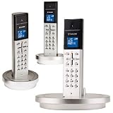Sagem - T�l�phone sans fil D26T Trio - 3 combin�s - DECT/GAP - M�tal