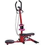 Soozier Aerobic Waist Twister/Stepper Fitness Machine w/ Dumbbells