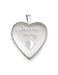 Sterling Silver 20mm Forever In My Heart Locket