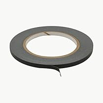 JVCC JV497 Black Masking Tape: 1/4 in. x 60 yds. (Black)

