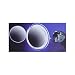Zadro 9 Makeup Magnifying Vanity Mirror, Polished Chrome, Multi-Mag, Wall Mount, Dual Arm, Surround Light - Hardwire
