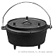 Natural Cast Iron Camping Dutch Oven
