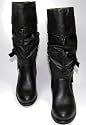 Designer Damen Stiefel RTX Schwarz Winter Schuhe Damenstiefel gefüttert mit Absatz und dicker Lauf Sohle