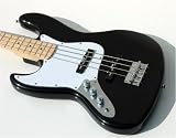 NEW LEFTY BLACK LEFT HANDED ELECTRIC JAZZ BASS GUITAR