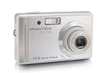 Praktica DCZ 10.4 Digitalkamera (10 Megapixel, 3-fach opt. Zoom, 6,9 cm (2,7 Zoll) Display) silber inkl. Tasche - 