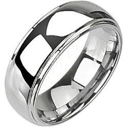 Spikes Tungsten Carbide Two Tier Ring