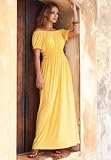 Jessica London Plus Size Peasant Style Maxi Dress