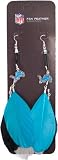 Detroit Lions Team Color Feather Earrings