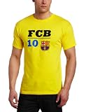 Euro Soccer Men's FC Barcelona 10 Logo Tee