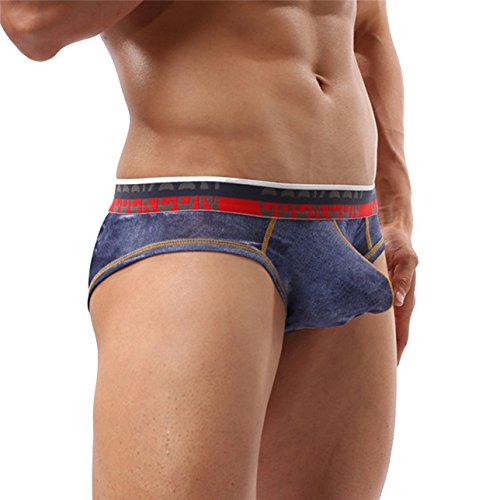 Barsty men s sexy briefs brief underwear set dark blue