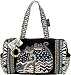 Laurel Burch Medium Satchel W/Zipper Top 16X5 1/2X8 1/2 Spotted Cats LB4313, 1 Item(s)/Order
