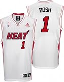 Chris Bosh Youth Jersey: adidas Revolution 30 White Replica #1 Miami Heat Jersey