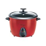 6-Cup Rice Cooker, Metallic Red