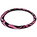 OxGord Zebra Steering Wheel Cover, Hot Pink Black